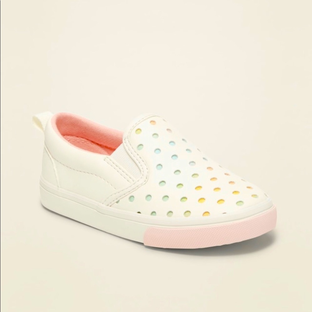 Perforated slip-ons for toddler